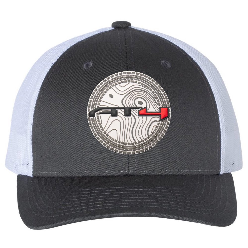 AT4 3D Snapback Trucker Hat- Charcoal/ White